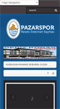 Mobile Screenshot of pazarspor.org.tr